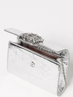 Borsa a tracolla mini in pelle laminata Roger Vivier