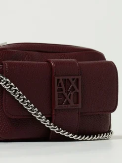 Borsa a tracolla mini in pelle sintetica a grana Armani Exchange