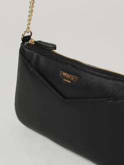 Borsa a tracolla Twinset in pelle sintetica saffiano