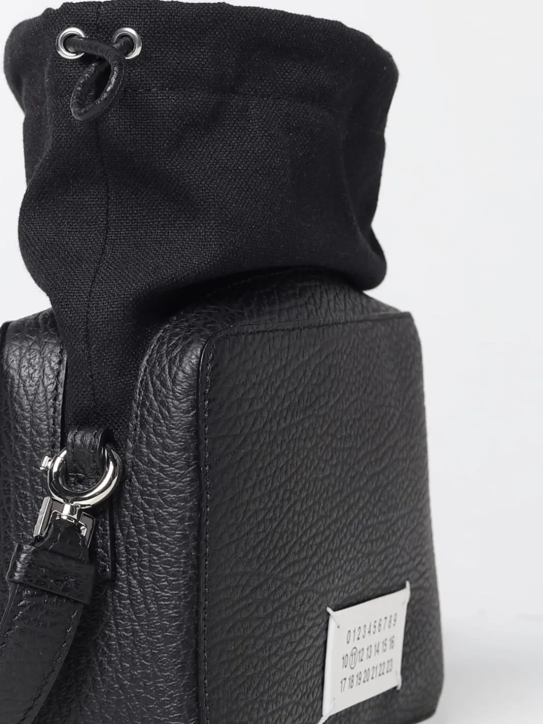 Borsa 5AC Maison Margiela in pelle a grana e canvas