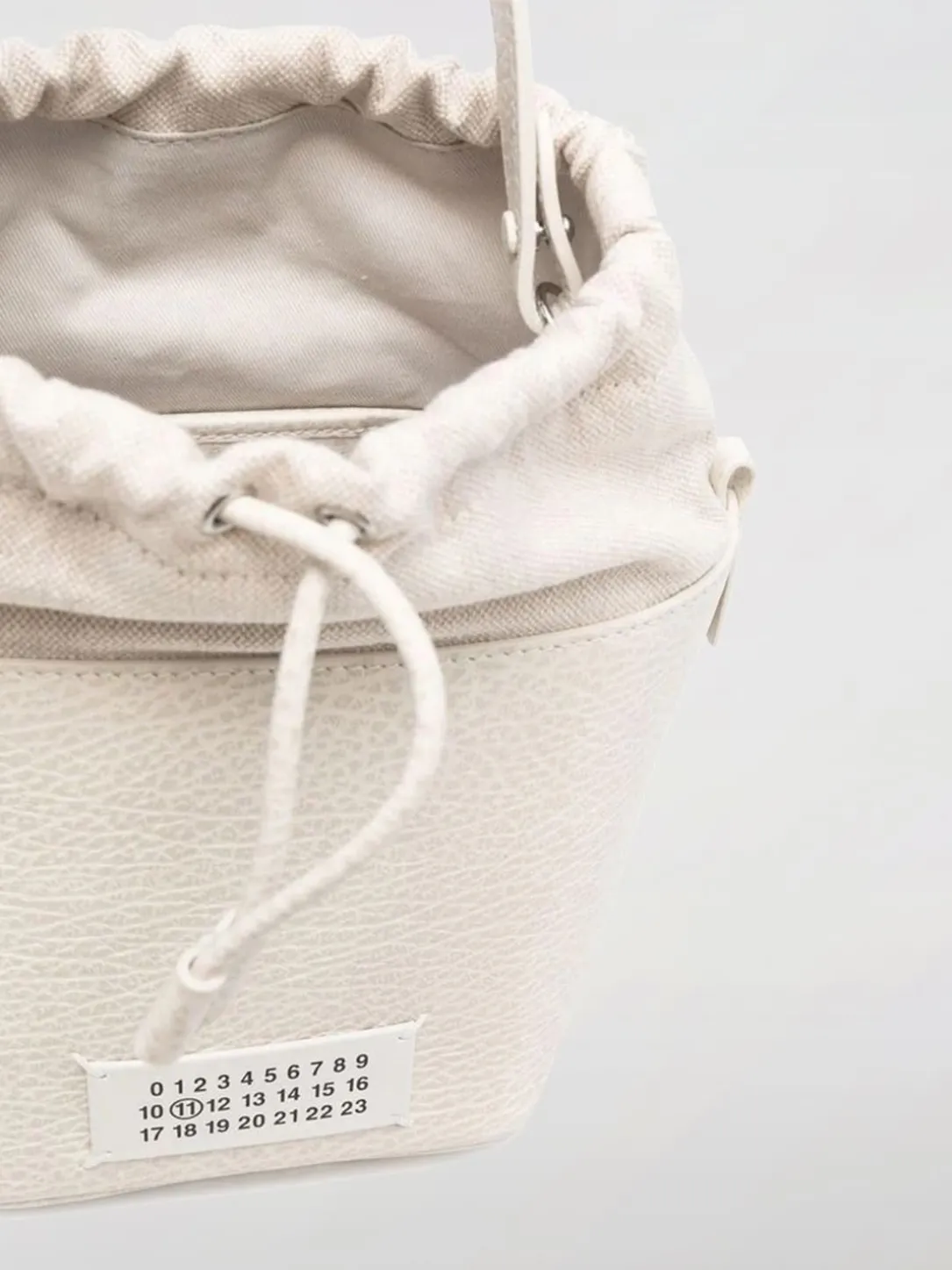 Borsa 5AC Maison Margiela in pelle a grana e canvas
