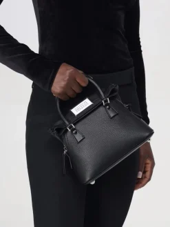 Borsa 5AC Maison Margiela in pelle a grana e canvas