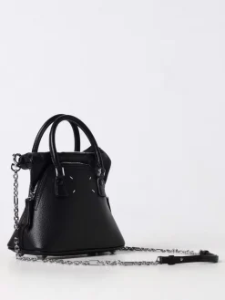 Borsa 5AC Maison Margiela in pelle a grana e canvas