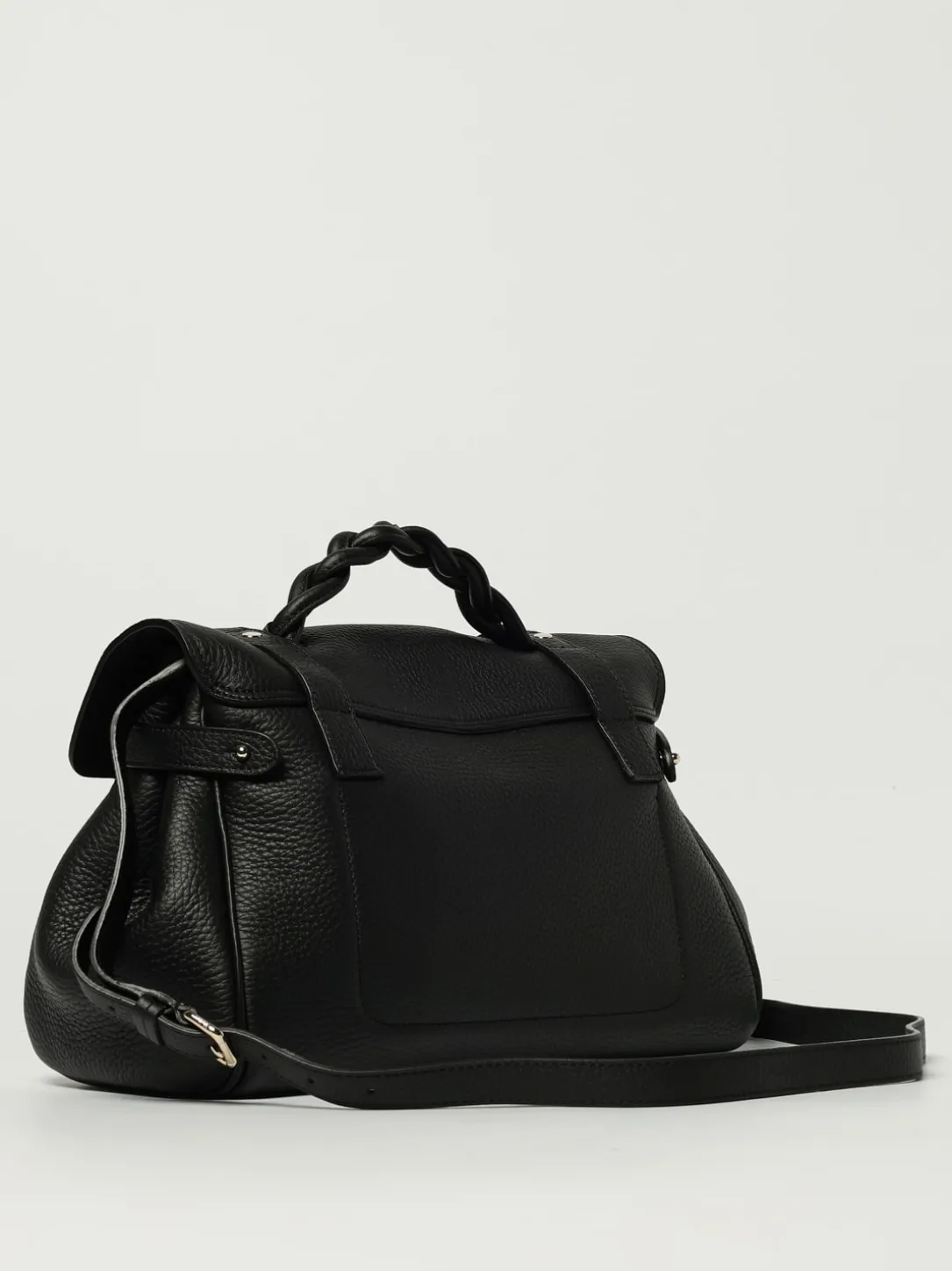 Borsa Alexa Mulberry in pelle a grana