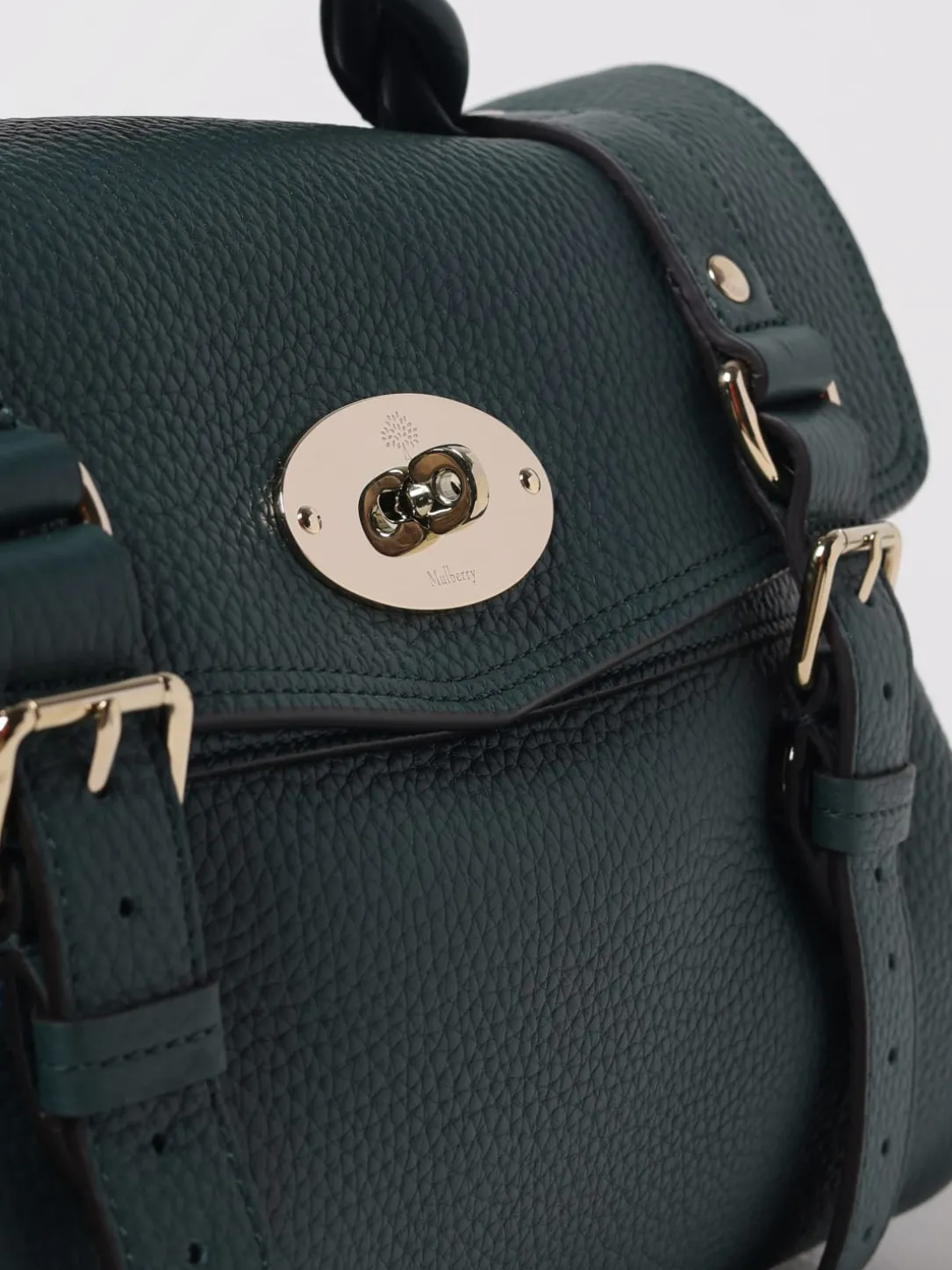 Borsa Alexa Mulberry in pelle a grana