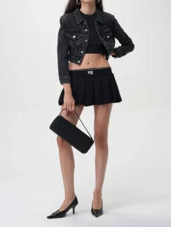 Borsa Alexander Wang in nylon con strass all over