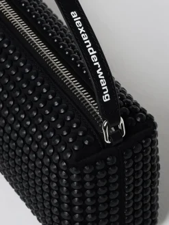 Borsa Alexander Wang in nylon con strass all over