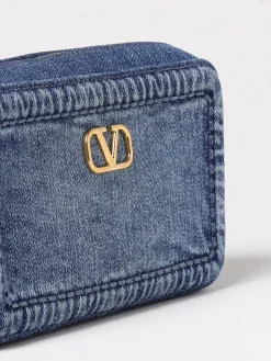 Borsa Alltime VLogo Signature Valentino Garavani in denim di cotone
