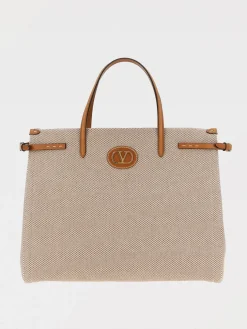 Borsa Antibes Tote Valentino Garavani in canvas e pelle