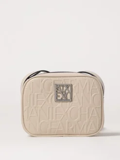 Borsa Armani Exchange in pelle sintetica con logo goffrato