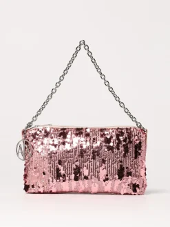 Borsa Armani Exchange in tessuto con paillettes ricamate