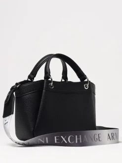 Borsa Armani Exchange in pelle sintetica a grana