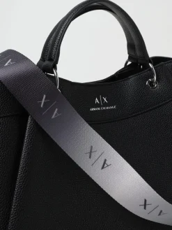 Borsa Armani Exchange in pelle sintetica a grana