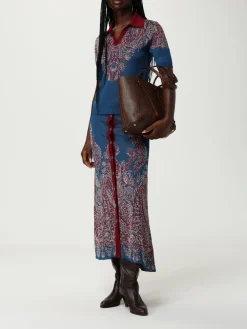 Borsa Arnica Etro in cotone spalmato con cuciture a vivo