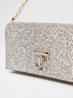 Borsa Avenue Jimmy Choo in pelle glitter