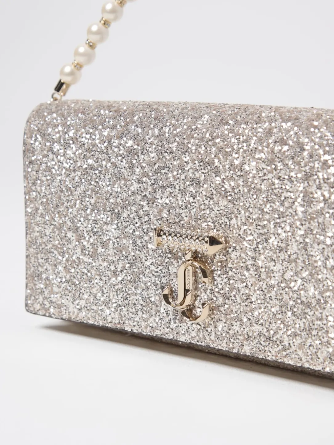 Borsa Avenue Jimmy Choo in pelle glitter