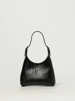 Borsa Baby Camryn by Far in pelle increspata