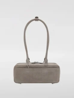 Borsa baguette Self-Portrait in pelle scamosciata