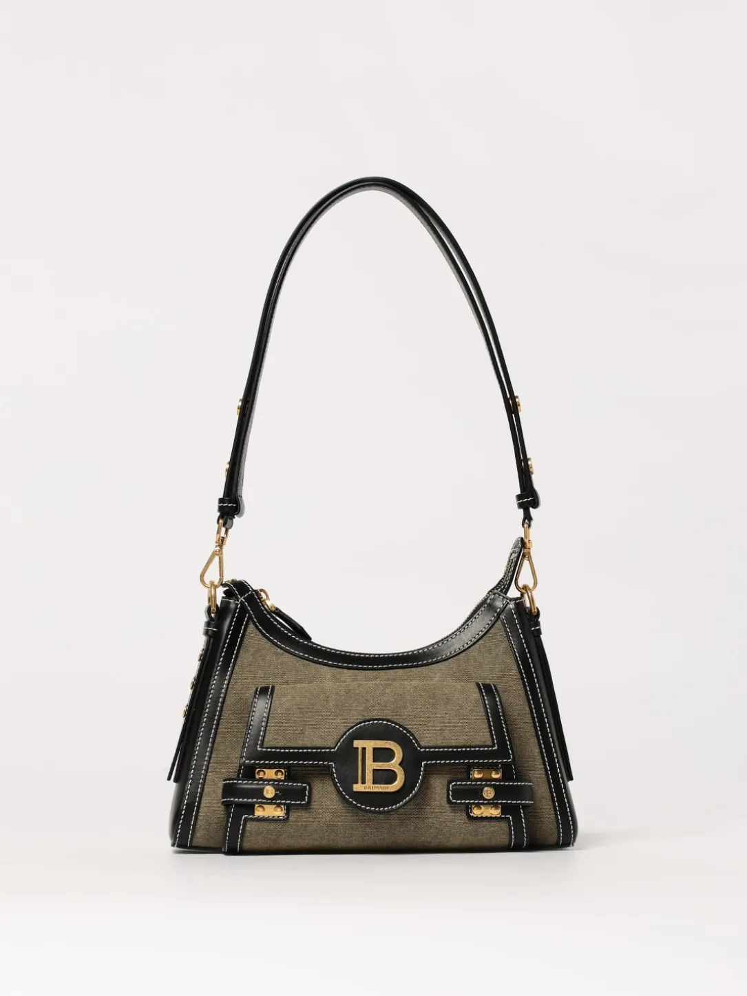 Borsa Balmain in canvas e pelle