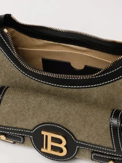 Borsa Balmain in canvas e pelle