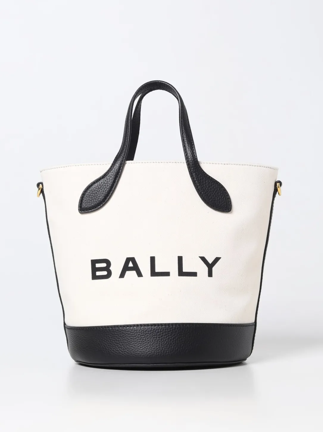Borsa Bar 8 Hours Bally in canvas e pelle a grana