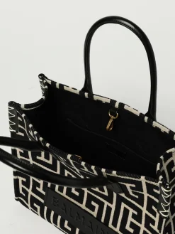 Borsa B-Army 36 Balmain canvas e pelle