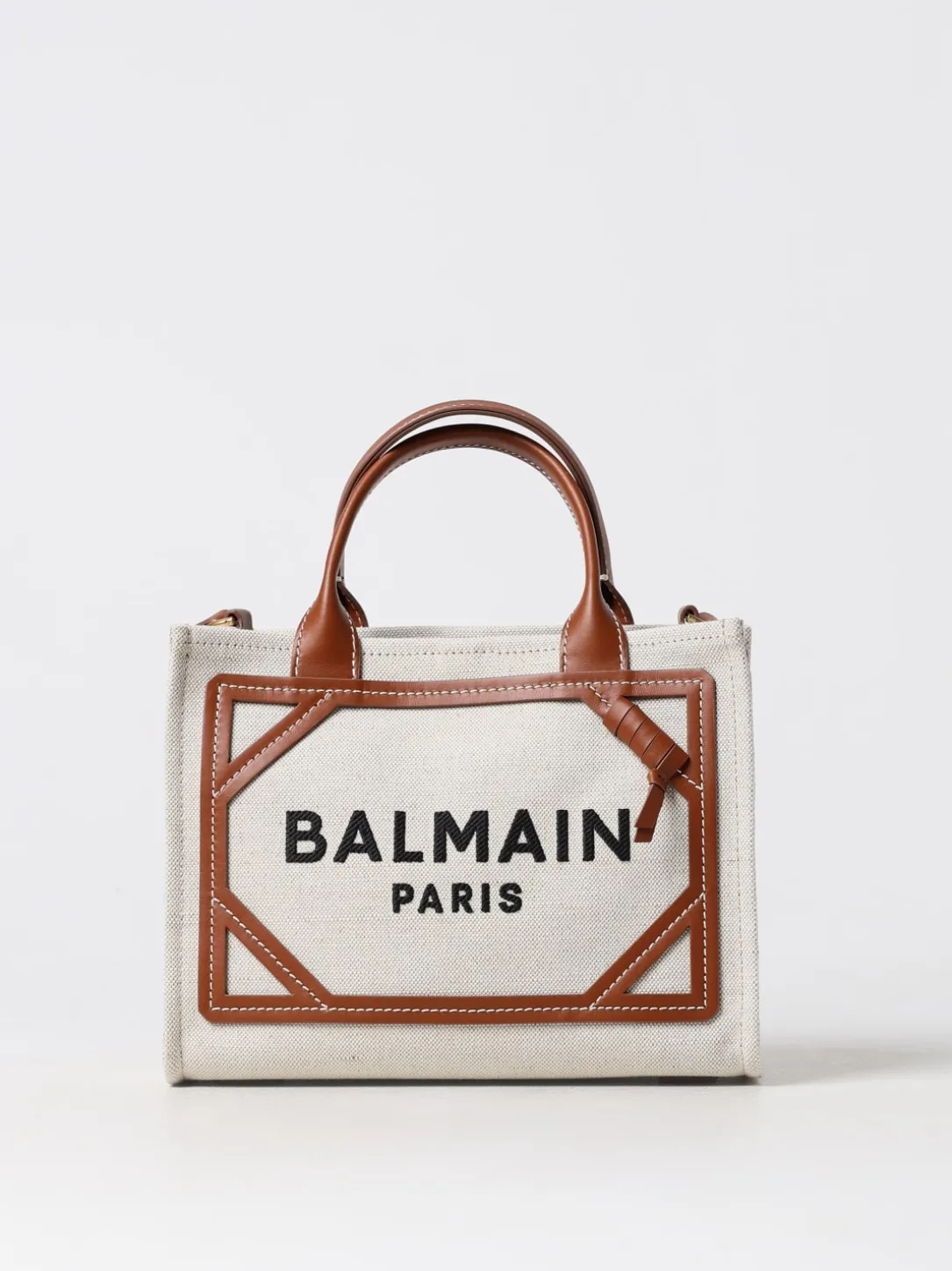 Borsa B-Army Balmain in canvas e pelle