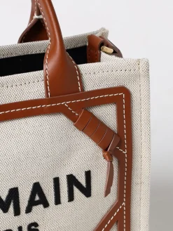 Borsa B-Army Balmain in canvas e pelle