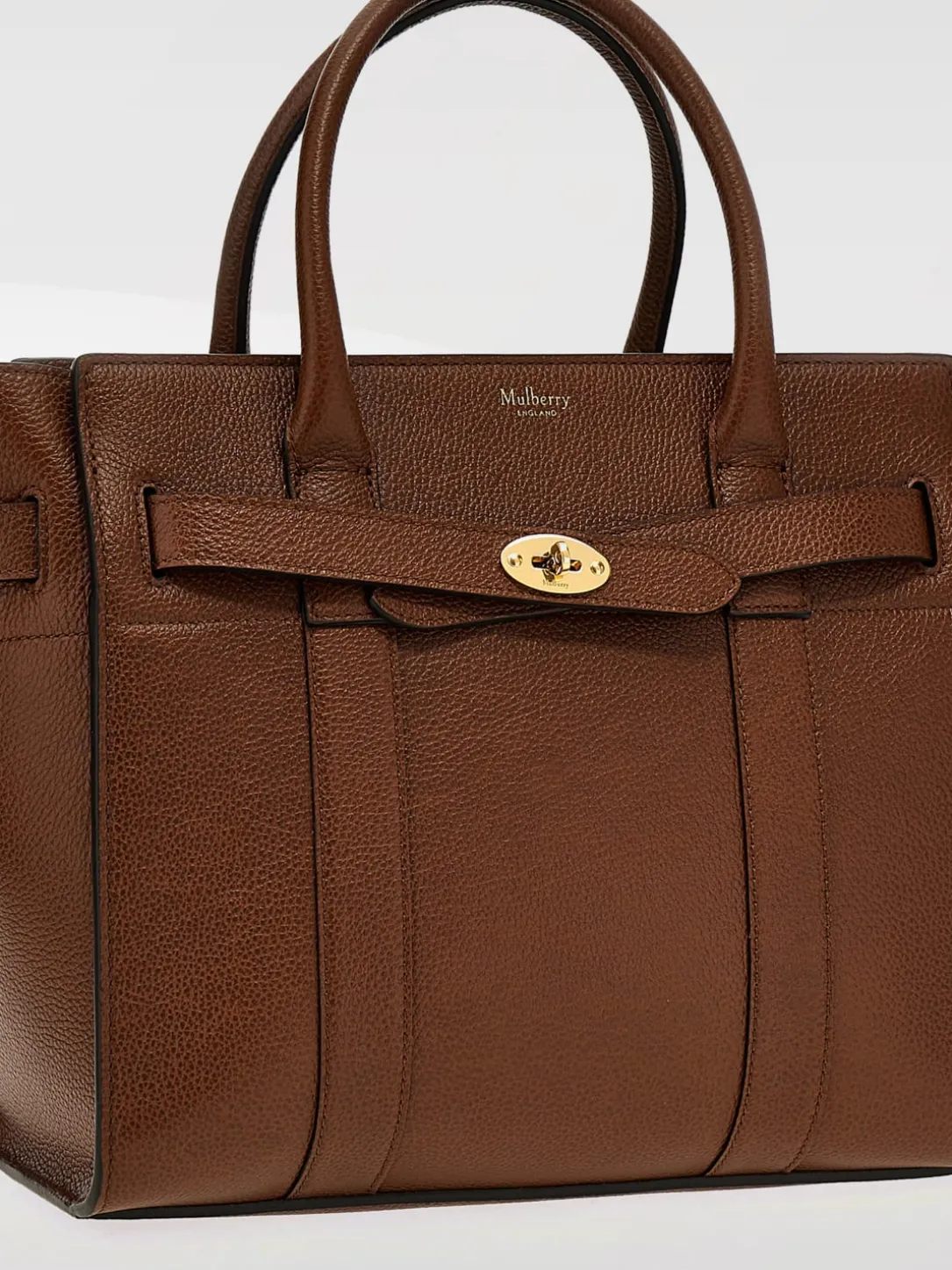 Borsa Bayswater Mulberry in pelle a grana
