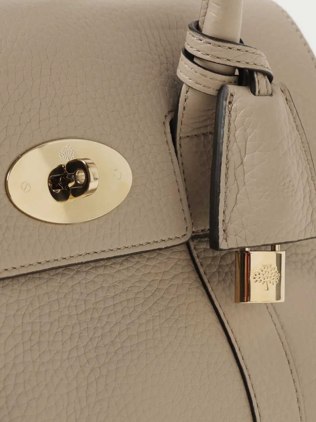 Borsa Bayswater Mulberry in pelle a grana
