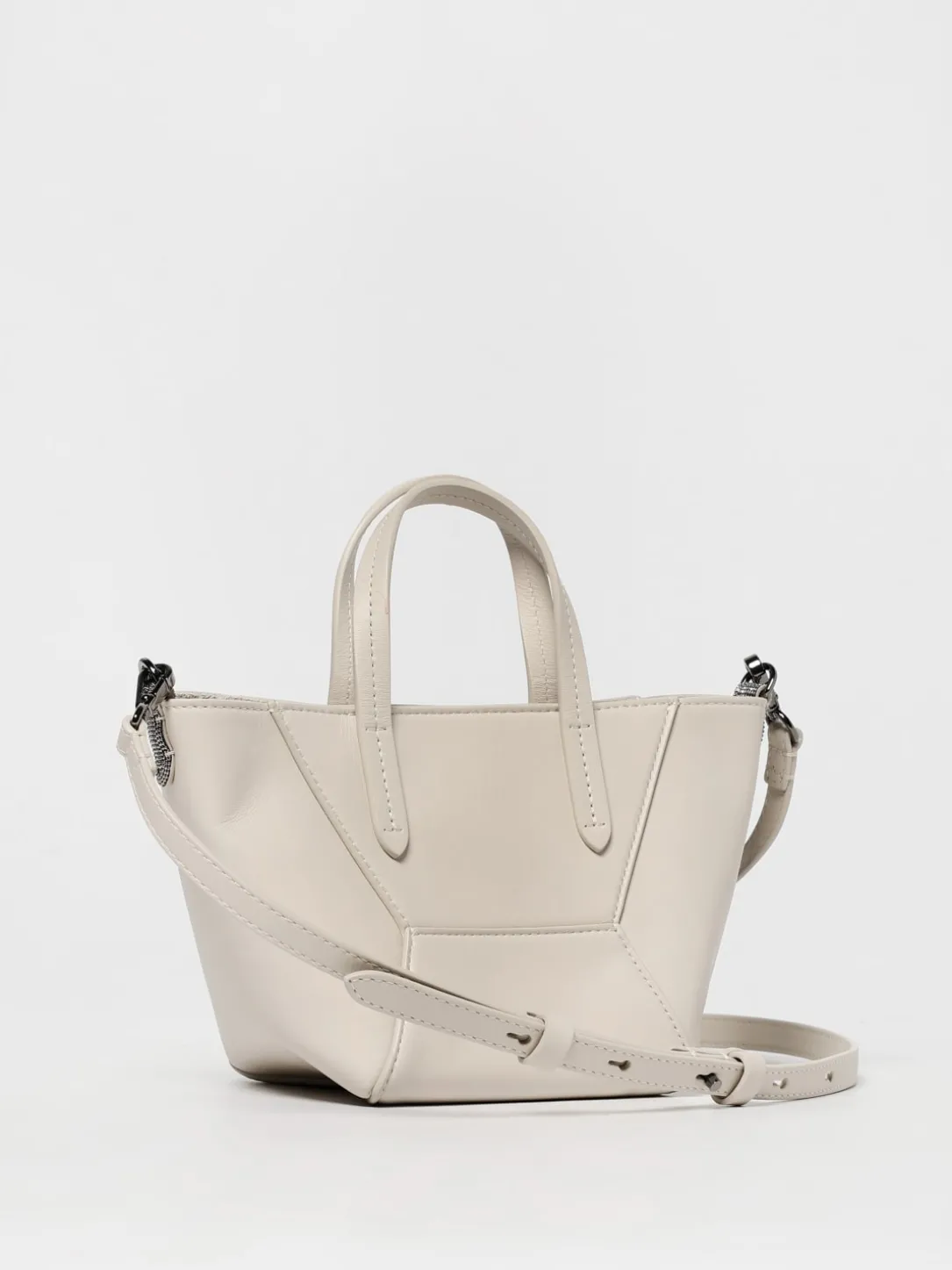 Borsa BC Duo Mini Brunello Cucinelli in pelle con monile