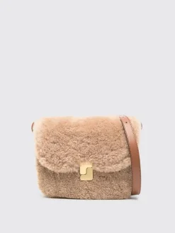 Borsa Bellissima Mini Soeur in shearling e pelle