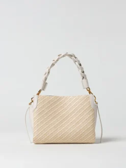 Borsa Boheme Coccinelle in pelle a grana e rafia