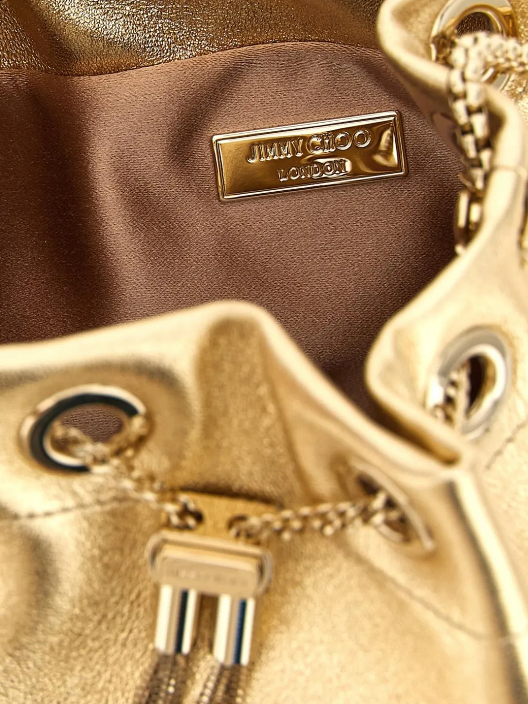 Borsa Bon Bon Jimmy Choo in nappa metallizzata