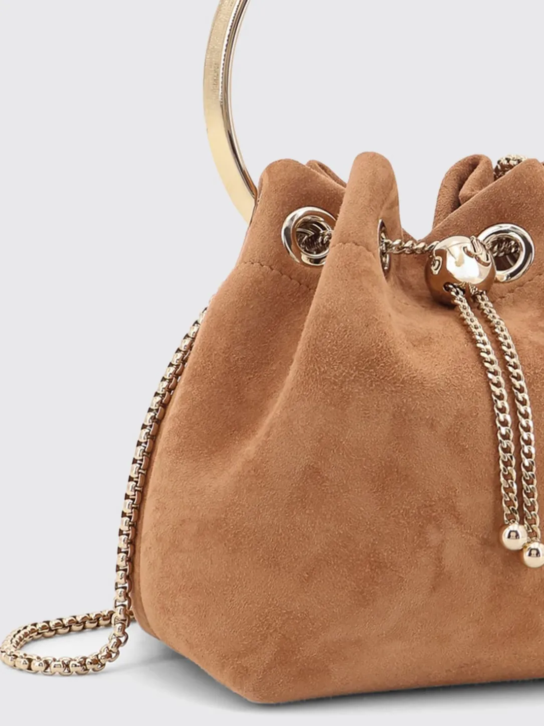 Borsa Bon Bon Jimmy Choo in pelle scamosciata
