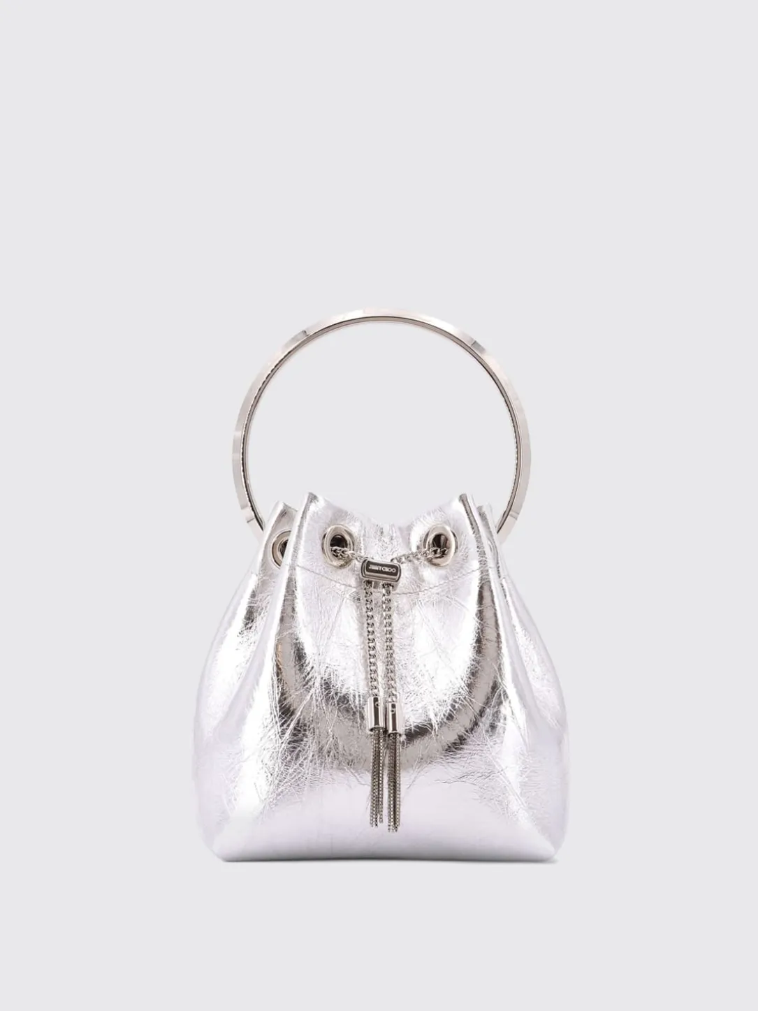 Borsa Bon Bon Jimmy Choo in pelle metallizzata