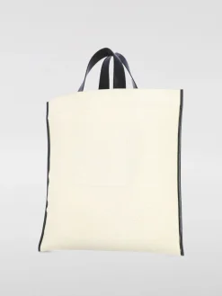 Borsa Book Border Book Square Jil Sander in canvas e pelle