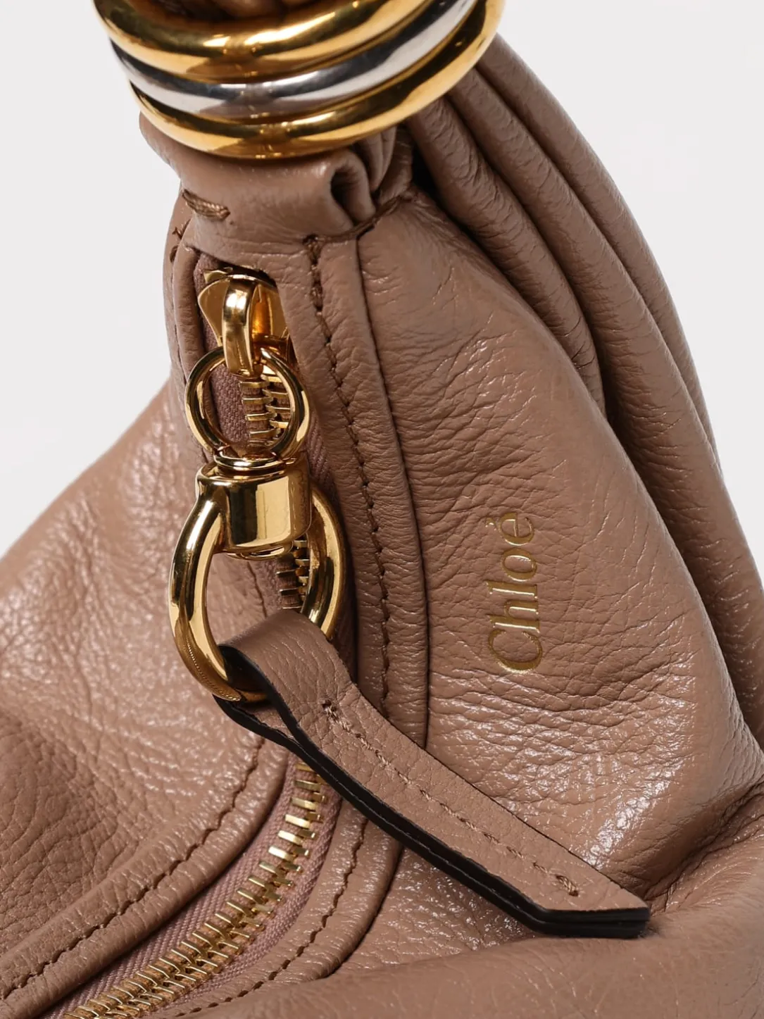 Borsa Bracelet Chloè in pelle martellata