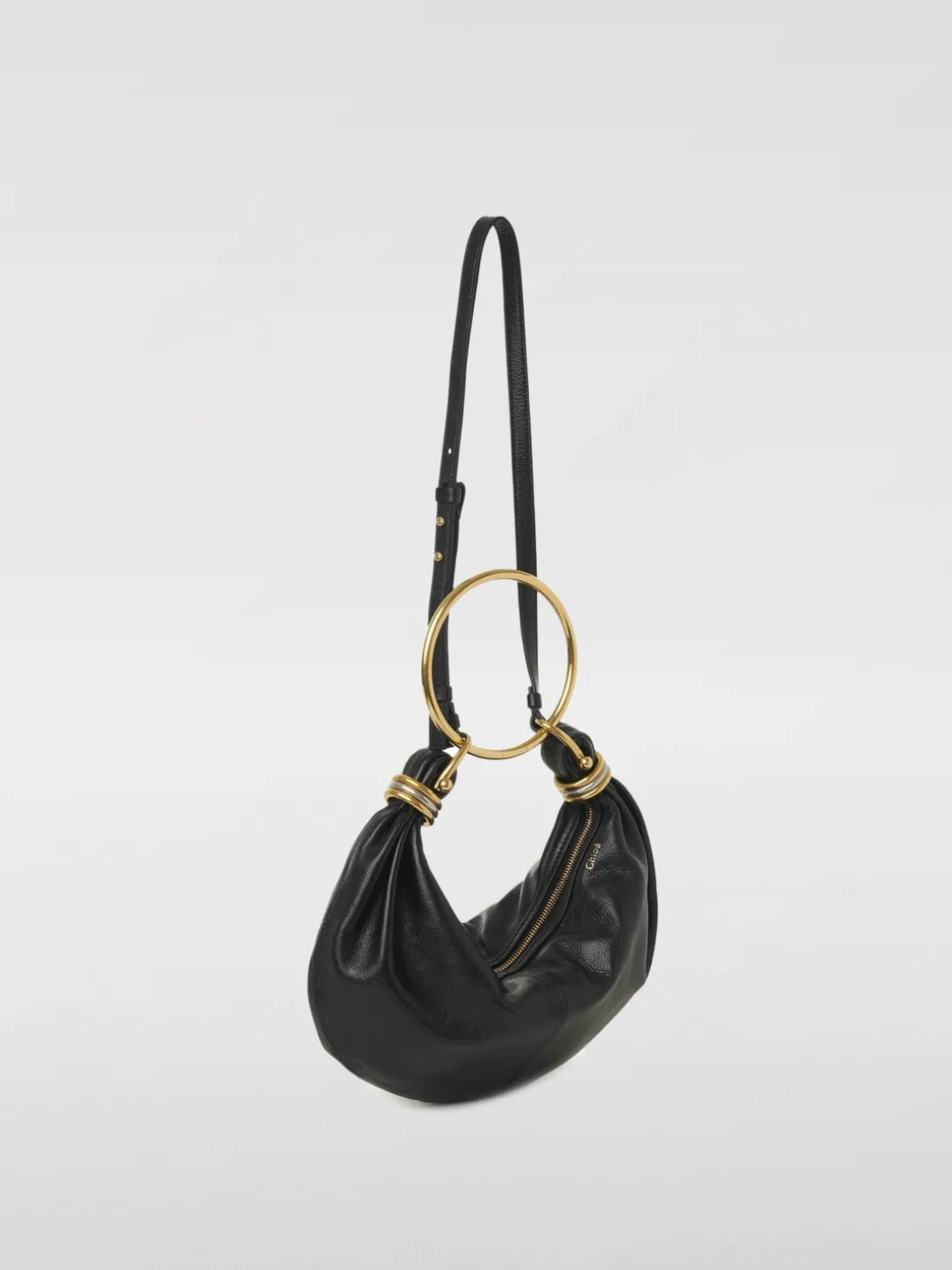 Borsa Bracelet Chloè in pelle martellata