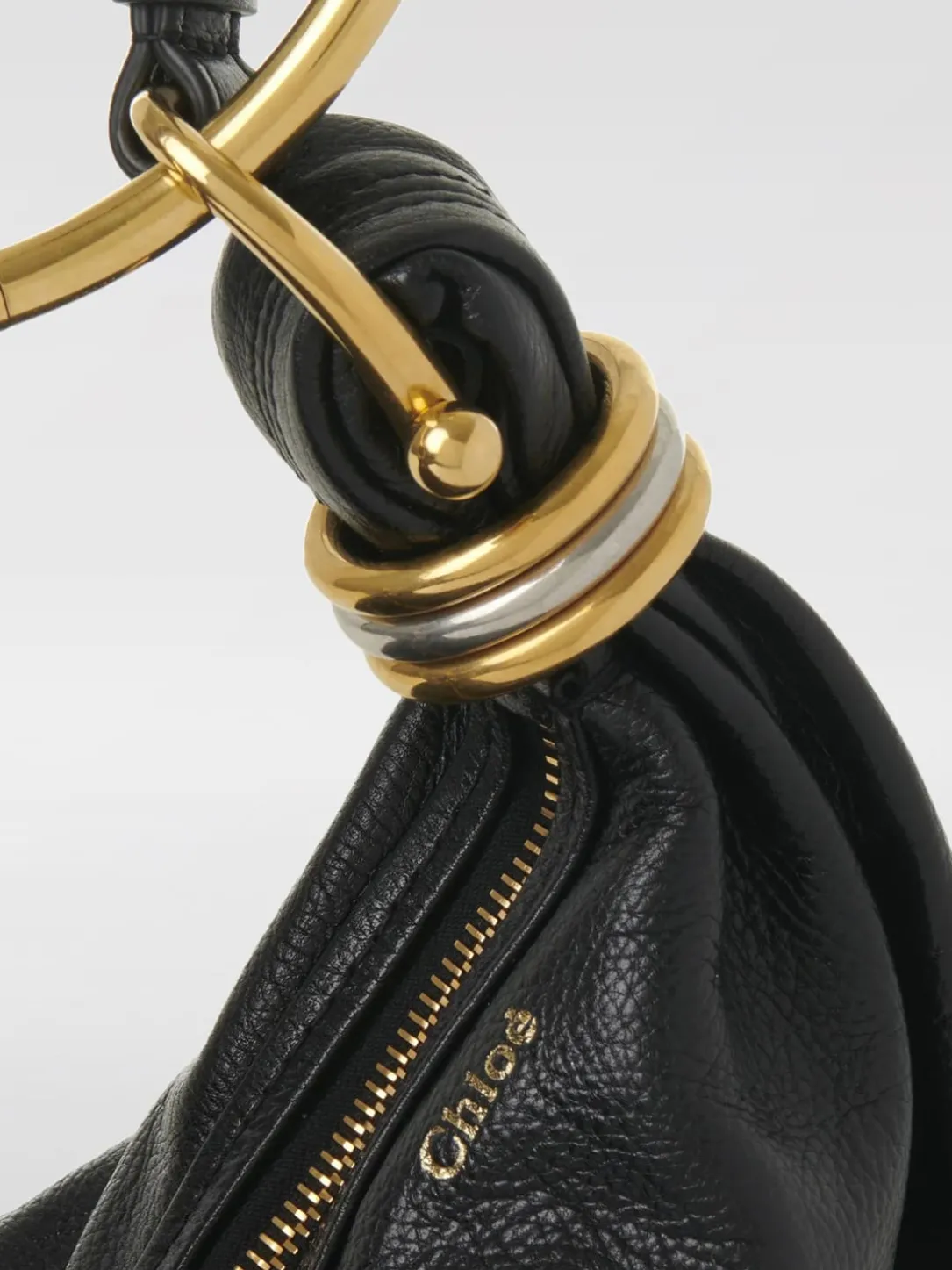 Borsa Bracelet Chloè in pelle martellata