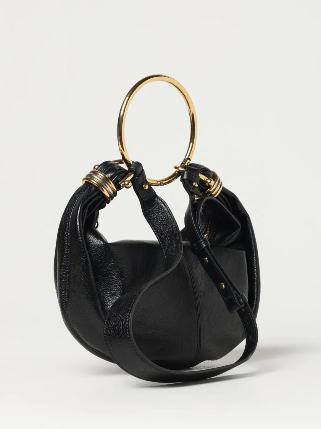 Borsa Bracelet Hobo Chloè in pelle a grana