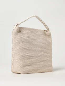 Borsa Breid Twinset in rafia e pelle sintetica