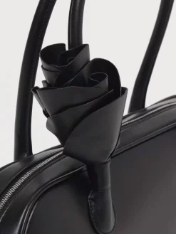 Borsa Brigitte Trapeze Magda Butrym in pelle con fiore