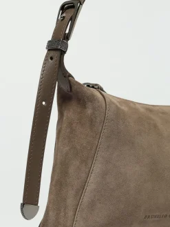 Borsa Brunello Cucinelli in camoscio