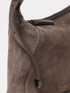 Borsa Brunello Cucinelli in camoscio