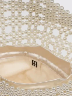 Borsa by Malene Birger in perle sintetiche con lavorazione ricamata