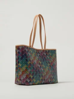 Borsa Camden Shopper Kurt Geiger London in cotone spalmato