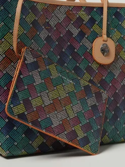 Borsa Camden Shopper Kurt Geiger London in cotone spalmato