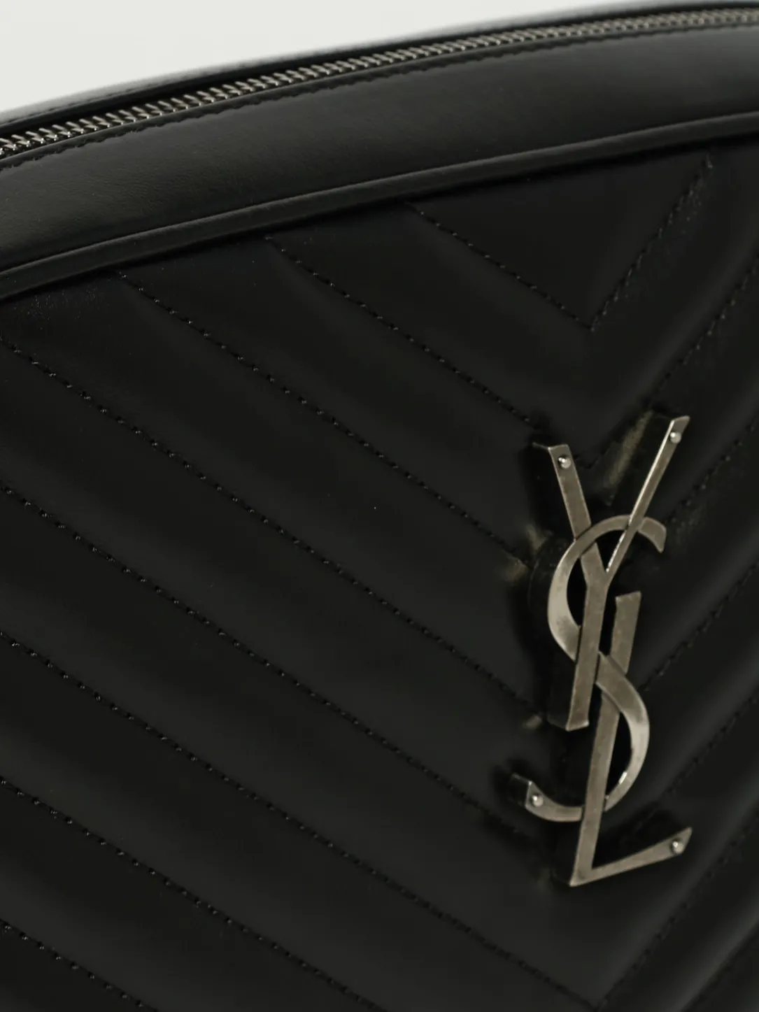 Borsa Camera Bag Lou Saint Laurent in nappa trapuntata chevron