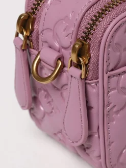 Borsa Camera Pinko in pelle con logo goffrato